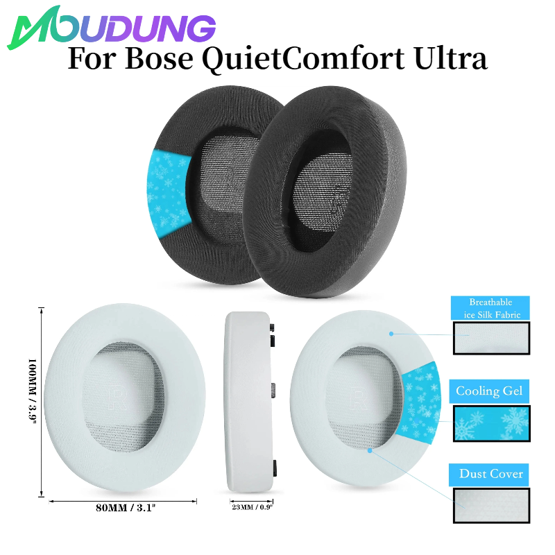 MOUDUNG Cooling Gel Ear Pads f - Bose Headphone Qc Ultra recension och pris