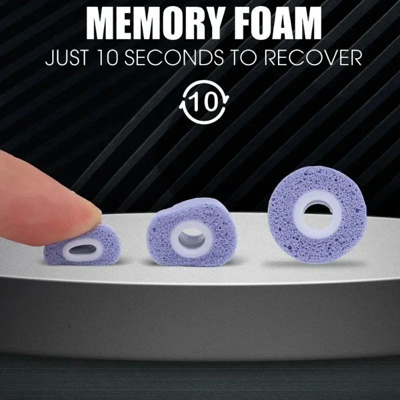 1-3Pairs Memory Foam Eartips f - Earphone Foam Tip recension och pris