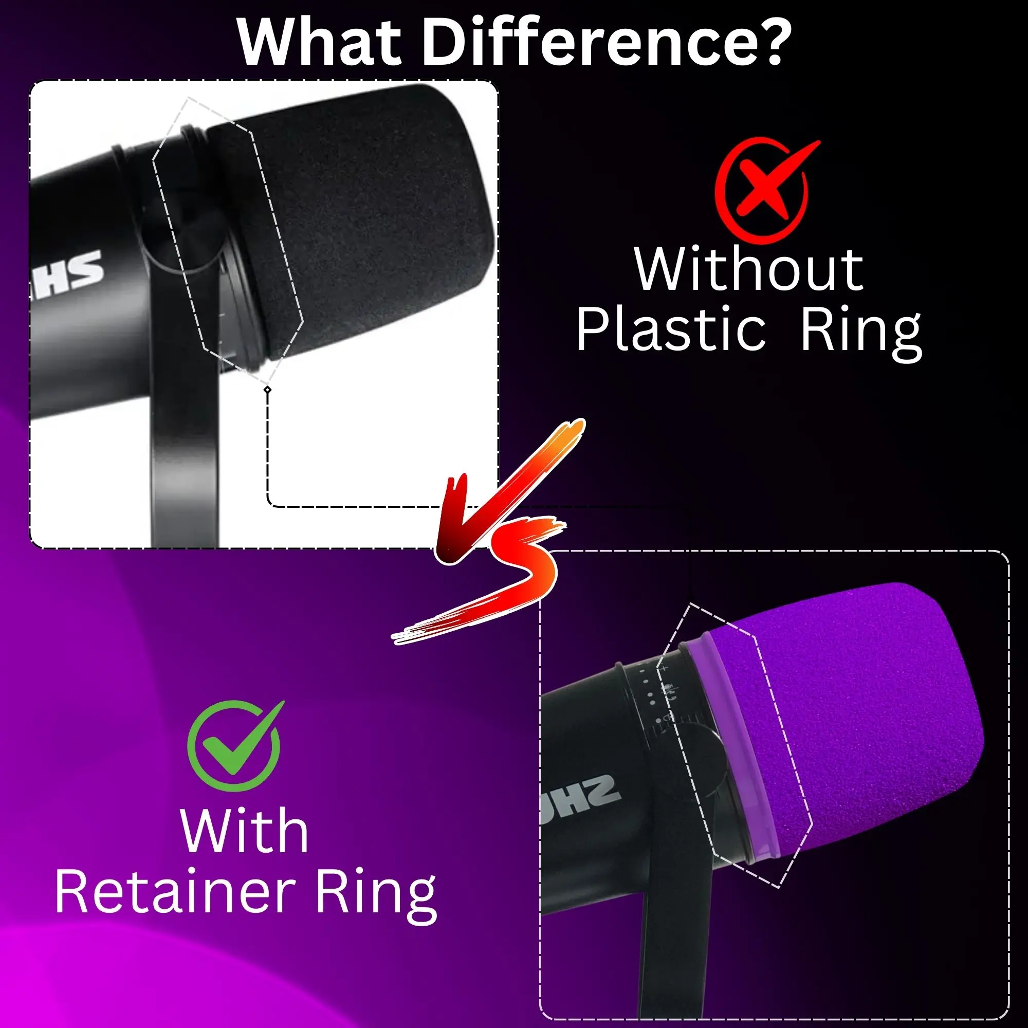MV7 Foam for Shure MV7, MV7i,  - Shure Mic Sm7B recension och pris