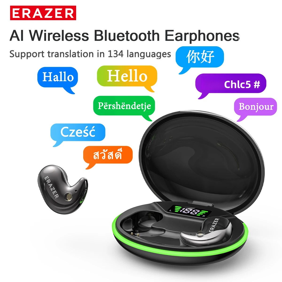 EARZER XF58 In-Ear Bluetooth H - Earbuds Charging Case recension och pris