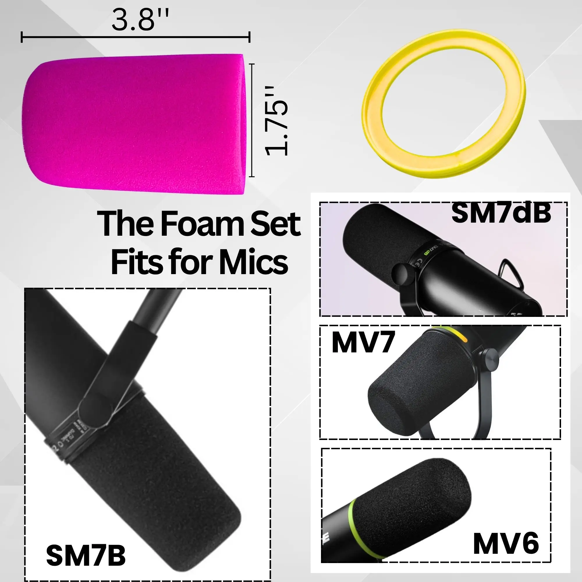 SM7b Windscreen and Sponage fo - Shure Mic Sm7B recension och pris