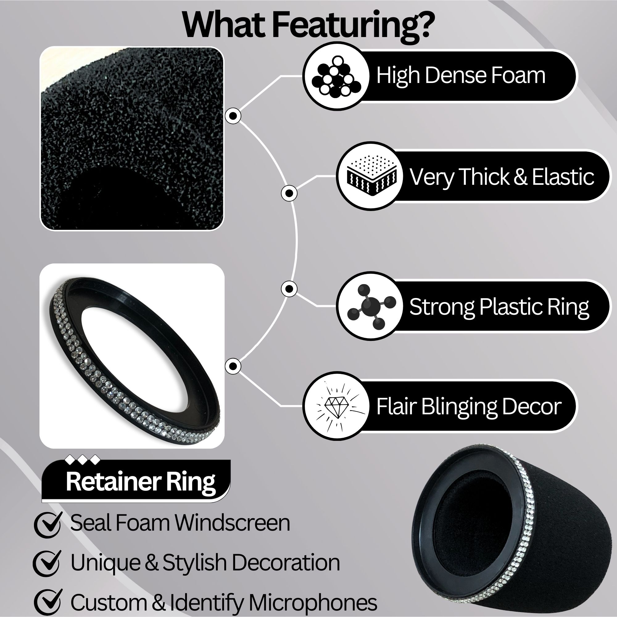 Shining MV7 Pop Filter for Shu - Shure Mic Sm7B recension och pris