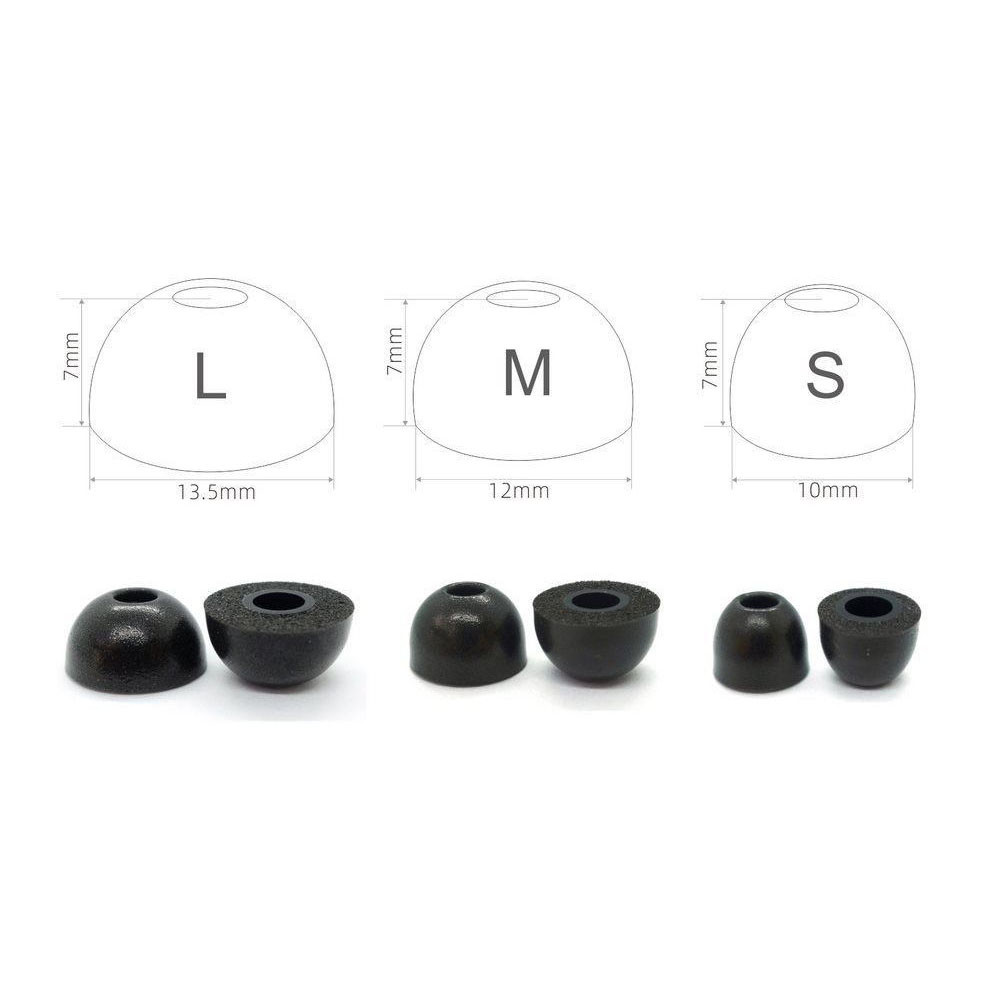 2pcs Replacement Earbuds Tips  - Earphone Foam Tip recension och pris